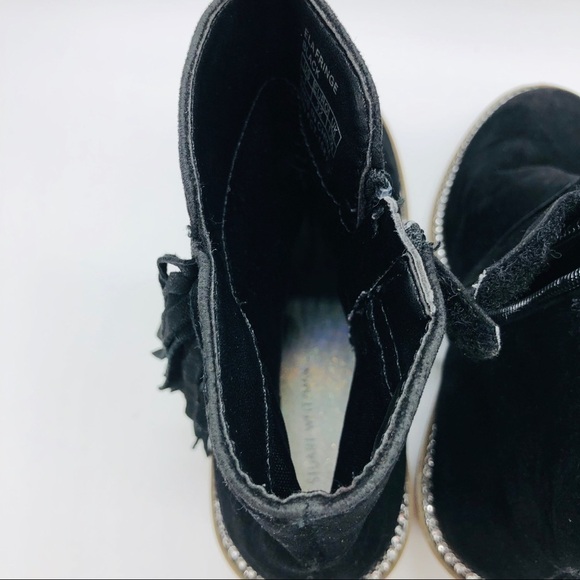 STUART WEITZMAN BIG GIRLS BLACK SUEDE BOOTS SIZE 1 - Picture 11 of 16